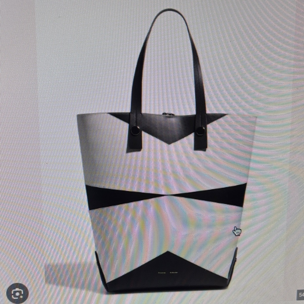 Proenza Scholer Tobo Bicolor North-South Tote Bag ( Black and White )